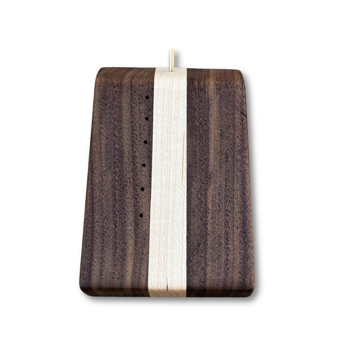 Clark's Dubbing Block by Temperance & Penn, a handcrafted wooden block with precise grooves for tying flies, made from reclaimed wood and designed for fly fishing enthusiasts. perfect for creating dubbing rope.
