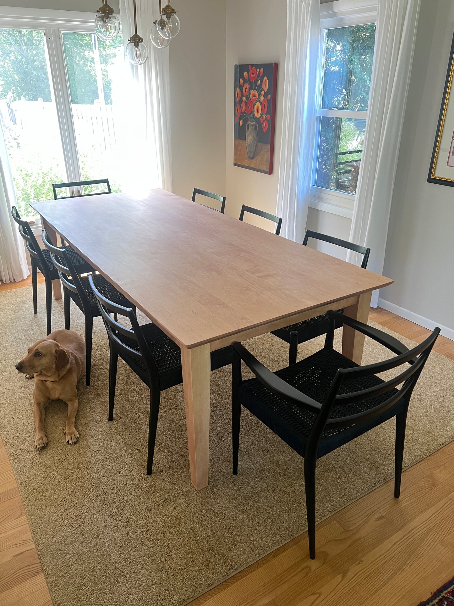 Modern Hard Maple Dining Room Table image 0